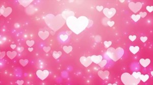 Красивый розовый видео фон футаж Сердечки  Любовь на экран HD