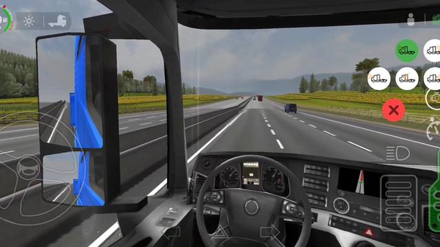 Universal Truck Simulator Mercedes Benz Actros MP4 Transporting Planks with a flatbed trailer смотреть онлайн