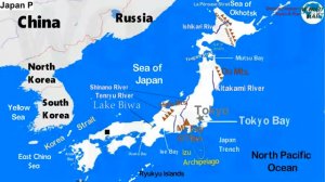 КАРТА МИР - ЯПОНИЯ (Japan Physical Map)