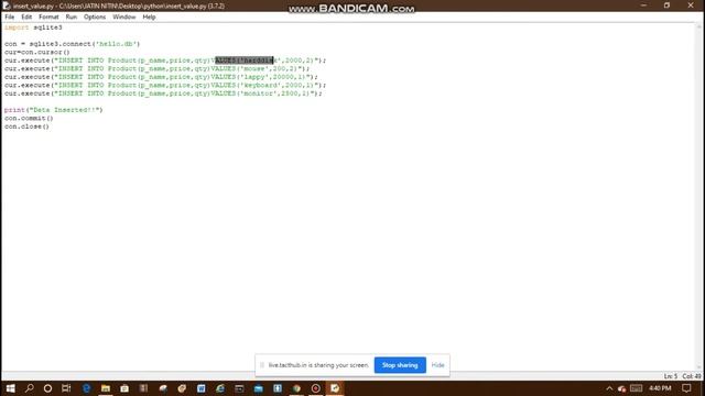 Python-MySQL | Database Connectivity | CREATE DATABASE | CREATE TABLE | INSERT INTO TABLES | смотреть онлайн