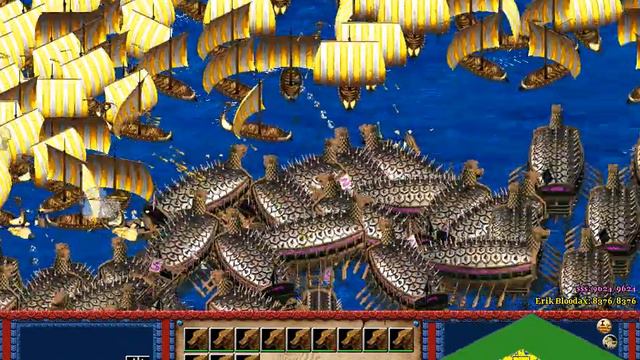 AGE OF EMPIRES 2 AoE2 100 KOREAN TURTLESHIP VS 300 VIKING LONGBOAT смотреть онлайн