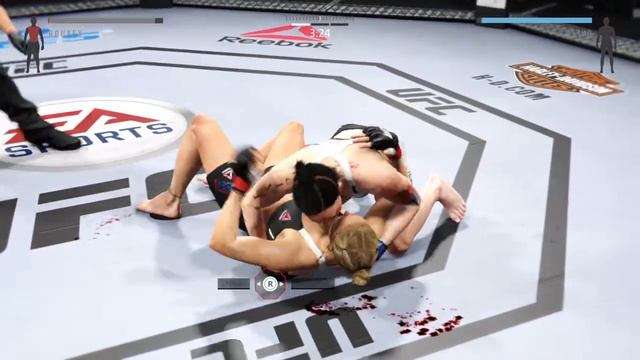 EA SPORTS™ UFC® 2 Rounda Rousey vs america olivo gameplay 164 смотреть онлайн
