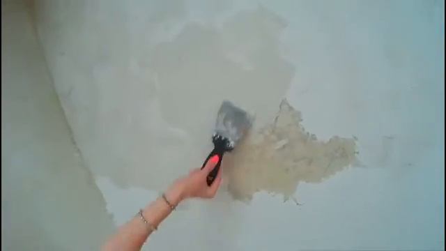 Делаем потолок из латексной шпатлевки/Make the ceiling of latex putty смотреть онлайн