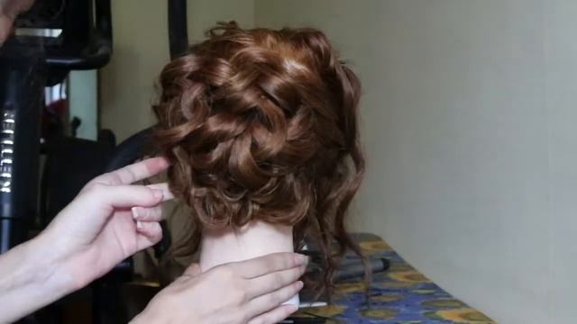 причёска вечерняя собранные волосы в объёмный пучок смотреть онлайн