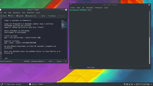 Generar una LLave GPG en GNU/Linux Y Exportar Clave Publica. смотреть онлайн