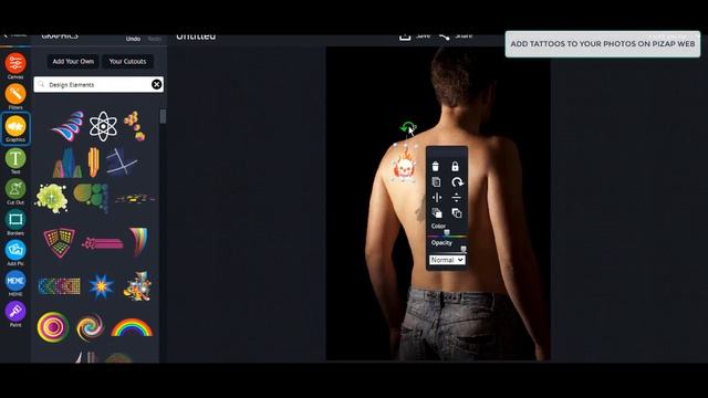 piZap's Quick Photo Editing Tutorial: Add tattoos to your photos on piZap Web смотреть онлайн