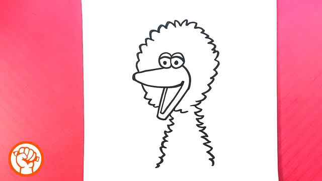 How to Draw Big Bird - Sesame Street - Easy Pictures to Draw смотреть онлайн