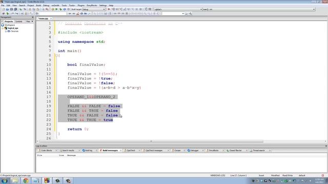C++ Programming Tutorials: 9 - Logical Operators (NOT, AND, OR) смотреть онлайн