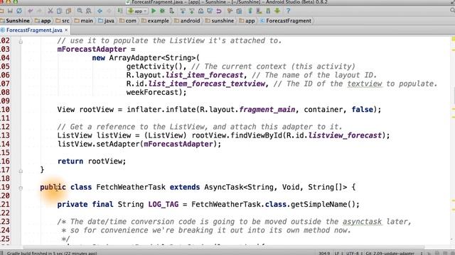 Update the Adapter - Developing Android Apps смотреть онлайн