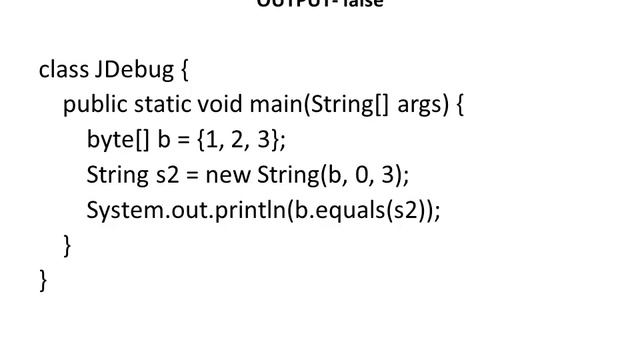 Java Debug # String #4 смотреть онлайн