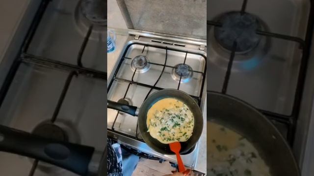 #ппзавтрак#творог в омлете#мой вес п☺сле разгрузки ☺