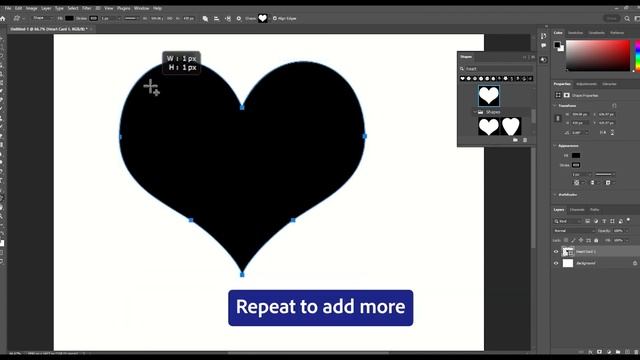 How to draw heart shapes in Photoshop смотреть онлайн