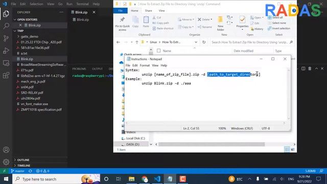 How To Extract Zip File to Directory Using 'unzip' Command смотреть онлайн