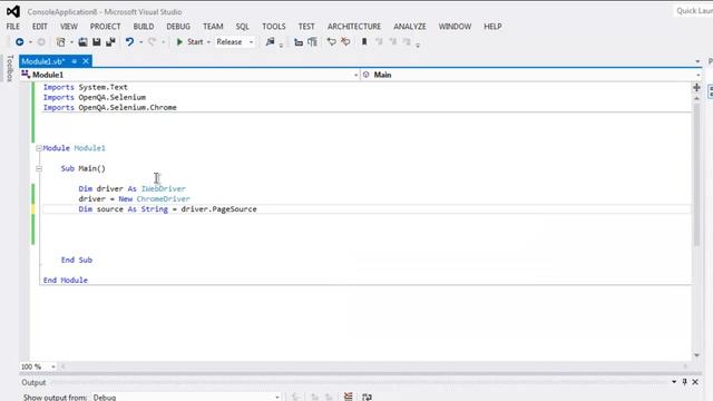 Selenium Visual Basic .Net Get Page Source смотреть онлайн