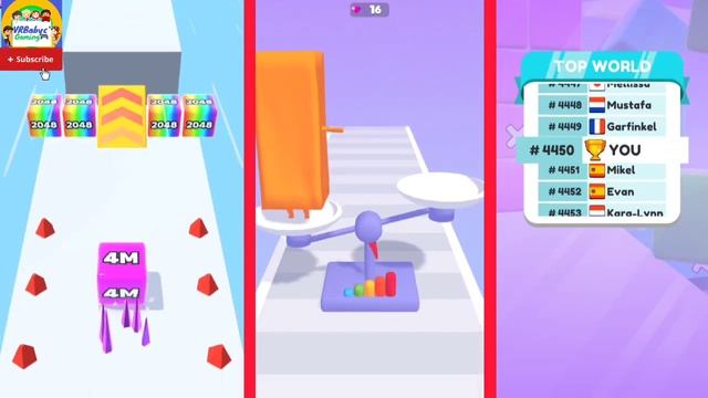 jelly run 2048 3 types all levels gameplay walkthrough #jellyrun2048 #cubicnumbers2048 #cuberun2048 смотреть онлайн