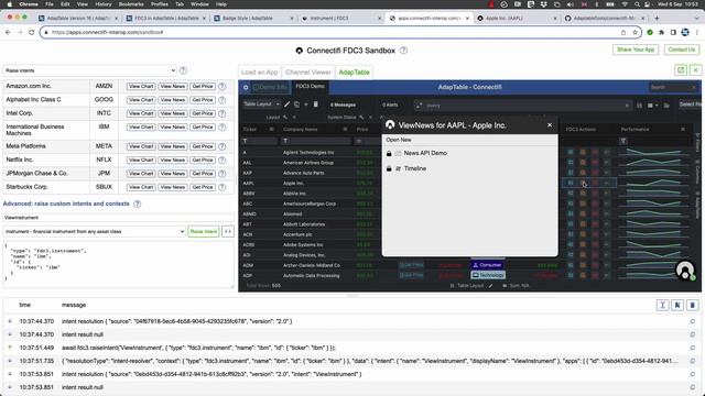 FDC3 in AdapTable - using the Connectifi Sandbox смотреть онлайн