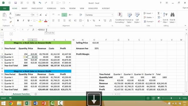 Excel Tutorial #68: Moving One Cell Up (↑) смотреть онлайн
