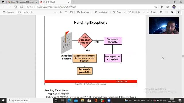 EXCEPTION HANDLING IN PL SQL смотреть онлайн