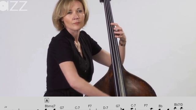 TRANSCRIPTION Nicki Parrott walking bass on some Rhythm Changes смотреть онлайн