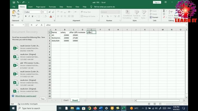 How to increase 15% and 18% in salary using ms excel || Excel tips and tricks ||increase 15% смотреть онлайн