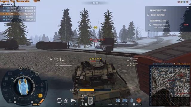 Armored Warfare gameplay M1A2C Phalanx ( Hardcore ) смотреть онлайн