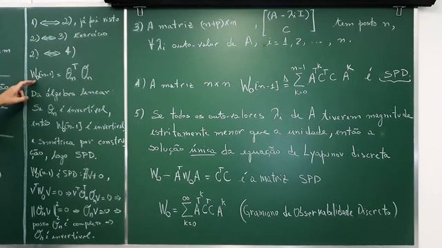 Observabilidade de SLITs a Tempo Discreto - Gramiano e Equação de Lyapunov смотреть онлайн
