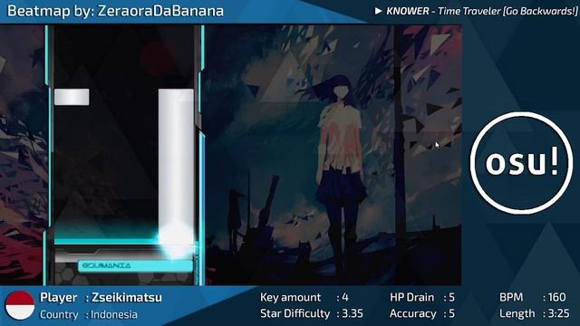 Beatmap | KNOWER - Time Traveler [Go Backwards!] - osu!mania