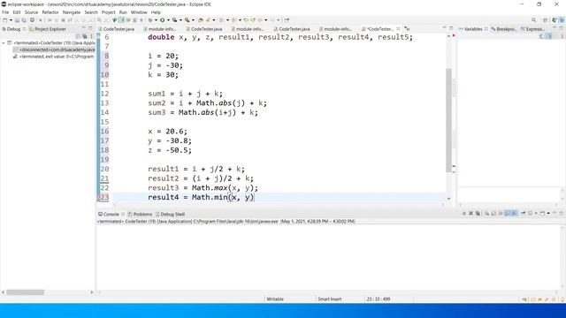 Java Tutorial for Beginners (20): Math Operations смотреть онлайн