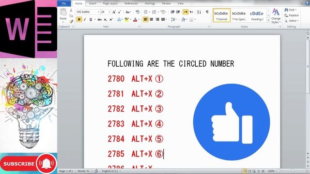 #circled #numbers IN MS WORD WITH EASY WAY #millionviews #subscribe #world #viral #msword смотреть онлайн
