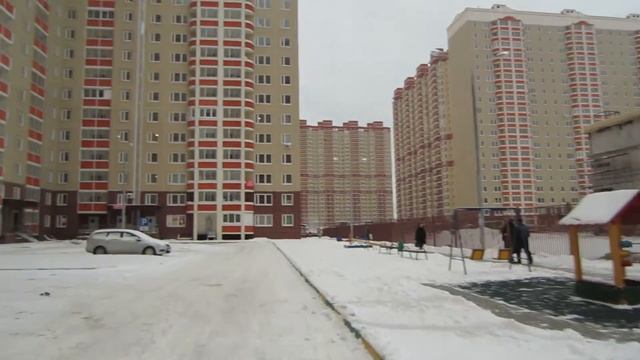 Микрорайон Алексеевская Роща в Балашихе, зима 2016 смотреть онлайн
