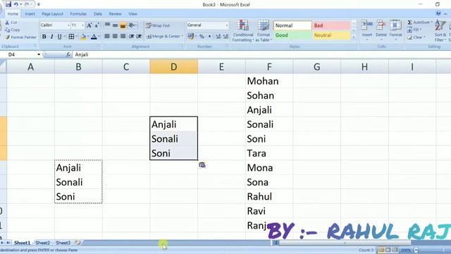 6 Clipboard Group, Cut, Copy, Paste, Format Painter || excel in hindi смотреть онлайн