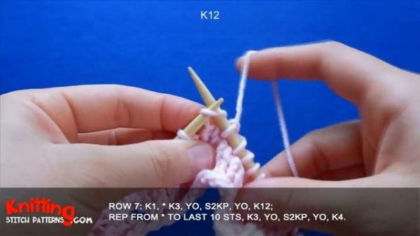 ?Pine Trees ? Lace Knitting Stitch #13