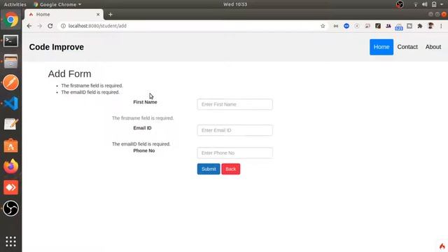 Customizing Error Display in Form Validation Part #16 | Codeigniter 4 tutorial in Hindi смотреть онлайн