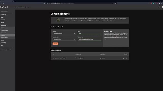 Create Redirects (301 or 302) in SiteGround using Site Tools смотреть онлайн
