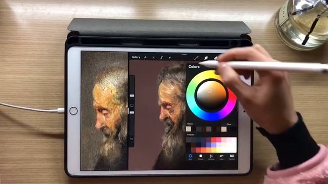 #01-Rembrandt [Draw Human portrait on iPad Procreate] смотреть онлайн