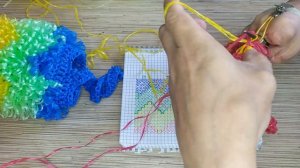 Мочалка Зигзаг. Вяжем крючком из полипропиленовой нити