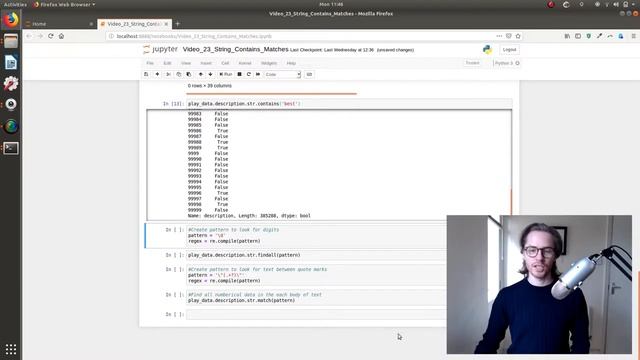 Video 23: Finding and Looking up Strings in Pandas смотреть онлайн