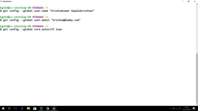 2 Configuring git for the first time on a machine (git video course playlist) смотреть онлайн