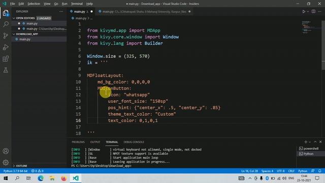 Icons with KivyMD - Python Kivy GUI Tutorial #4 смотреть онлайн
