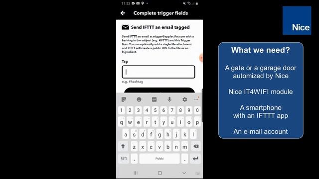 NW12: How to open a gate automized by Nice by sending an e-mail with the command? смотреть онлайн