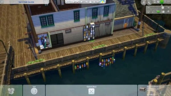 Fish Market || The Sims 4 Speed Build