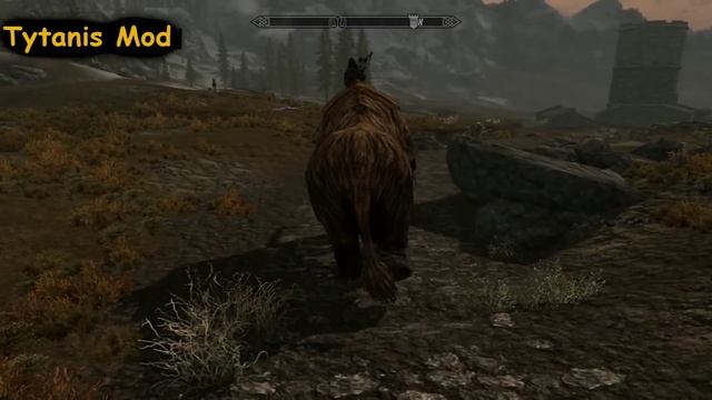 MAMMOTH RIDING IN SKYRIM!! - Tytanis Mod смотреть онлайн