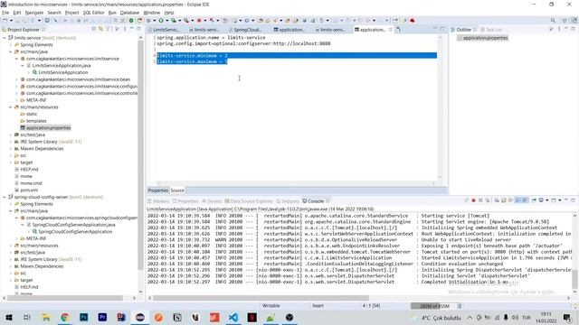 54 - Limits Servisini Spring Cloud Config Server'a Bağlayalım смотреть онлайн