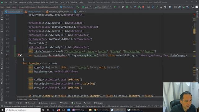 Buscar registros por diferentes campos en una tabla (TableLayout) con SQLite en Android Studio? [08 смотреть онлайн