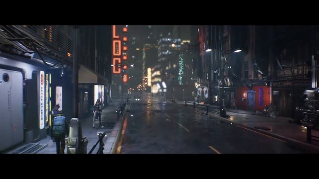 Cyberpunk 2077 City View смотреть онлайн