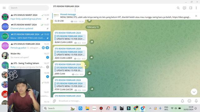 Group Telegram Rekomendasi Swing Scalping ODT STS tgl 1-31 Maret 24 Bonus Saham deviden Jumbo 2024 смотреть онлайн