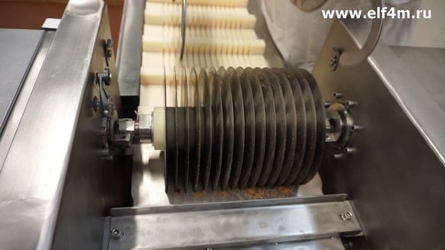 Нарезка вяленой рыбы на устройстве нарезки с модульным транспортером ИПКС-074-01-200-01МЧ(Н) смотреть онлайн