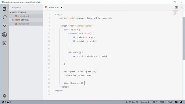 JavaScript Classes #2: Getters & Setters - JavaScript OOP Tutorial смотреть онлайн