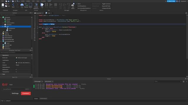 Quick Introductions into ROBLOX Scripting: Events | Connect & Disconnecting смотреть онлайн