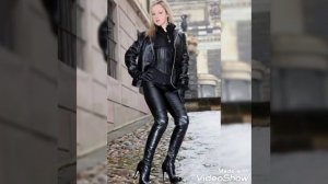 Fabulous collection of leather& latex long gloves//long boots //#leather jumpsuits //# leather coat
